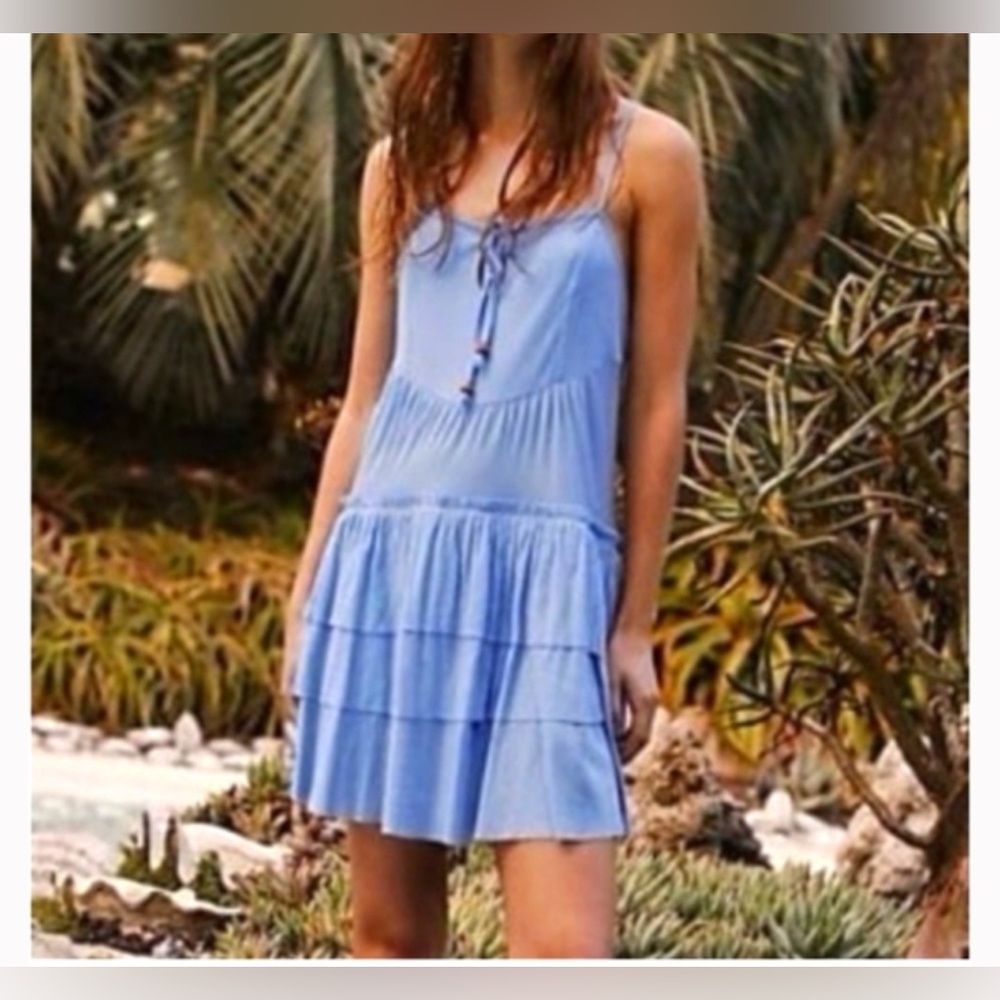 Free People Blue Mini Dress